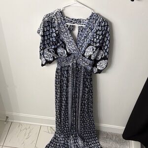 Calypso St. Barth Black and White Maxi Dress